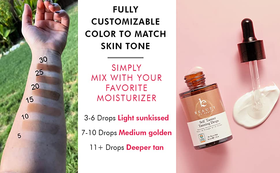 Self Tanning Drops Self Tanner Drops for Face Tanner, Sunless Tan