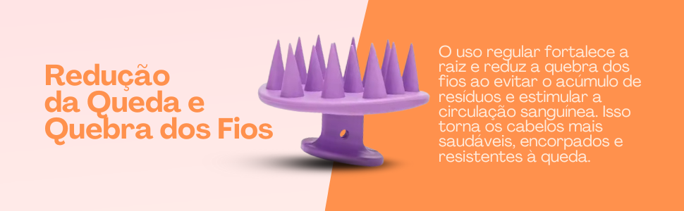 Escova Massageadora de Couro Cabeludo
