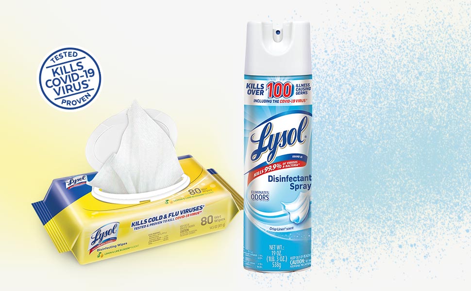 Lysol LDS Crisp Linen & Cannister Wipes