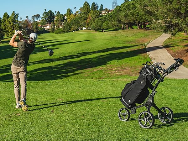 ☆未使用　KVV　ゴルフカート　GL307　ウルトラライト3輪ゴルフカート KVV Golf Push Cart GL307 , Golf Carts 3 Wheel Folding – KVV