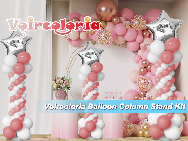 Amazon.com: Voircoloria Balloon Column Stand for Floor Set