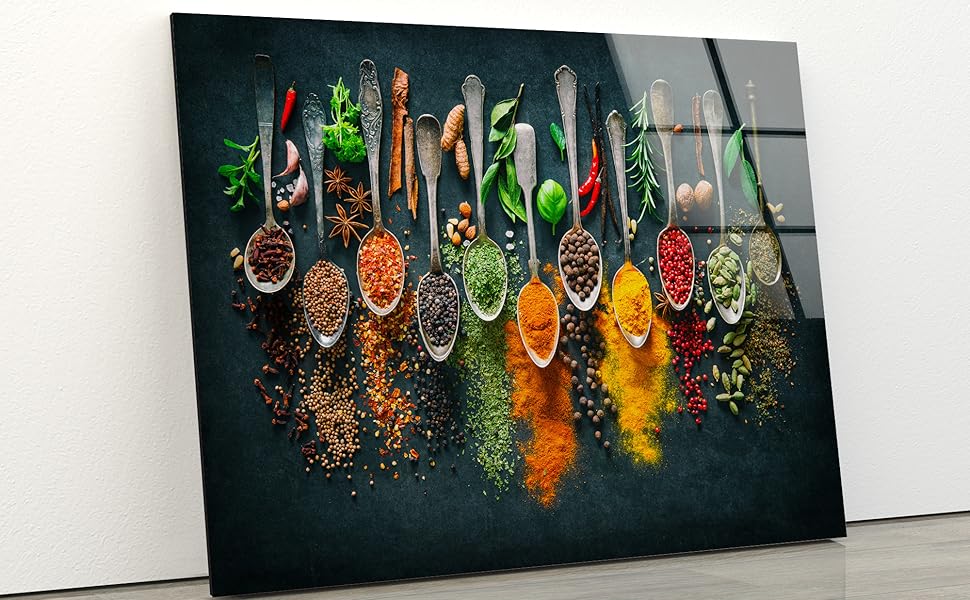 Amazon.com: Myphotostation Spoon Spices Kitchen Tempered