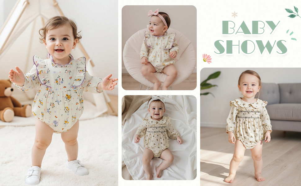 bubble romper baby girl