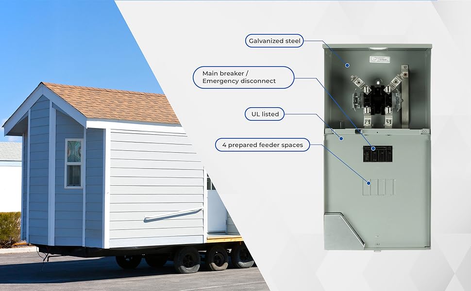 MIDWEST R281CB1 • Metered Service Entrance • Weatherproof 200A OH/UG