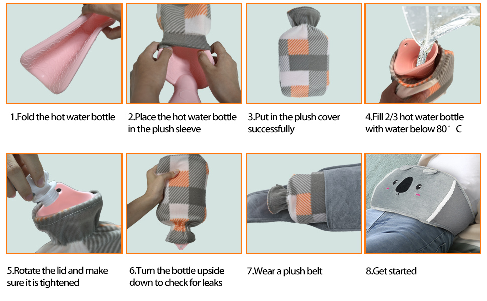 hot water bottle with cover uk