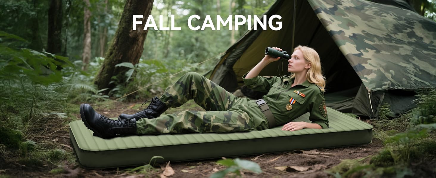 Camping use in autumn