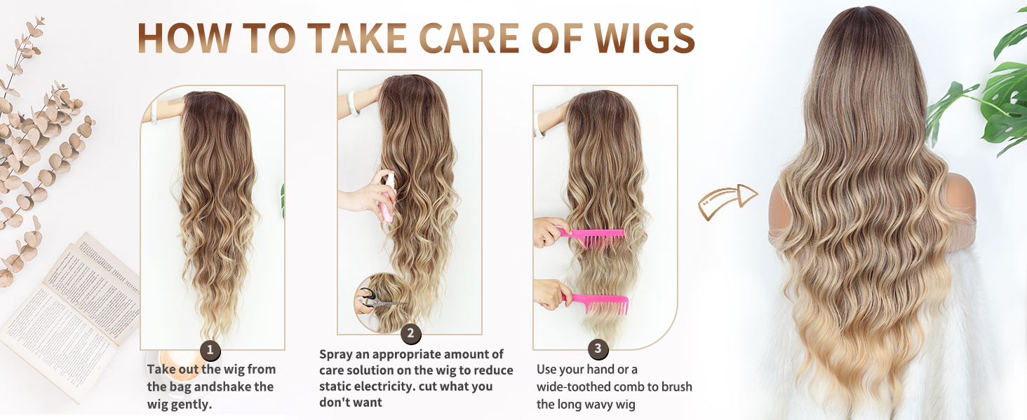 how to take care of wavy wig