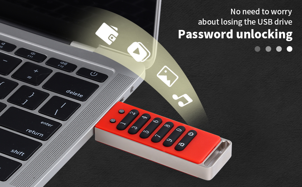 Amazon.com: 64GB Encrypted Flash Drive with 256-bit AES Algorithm ...