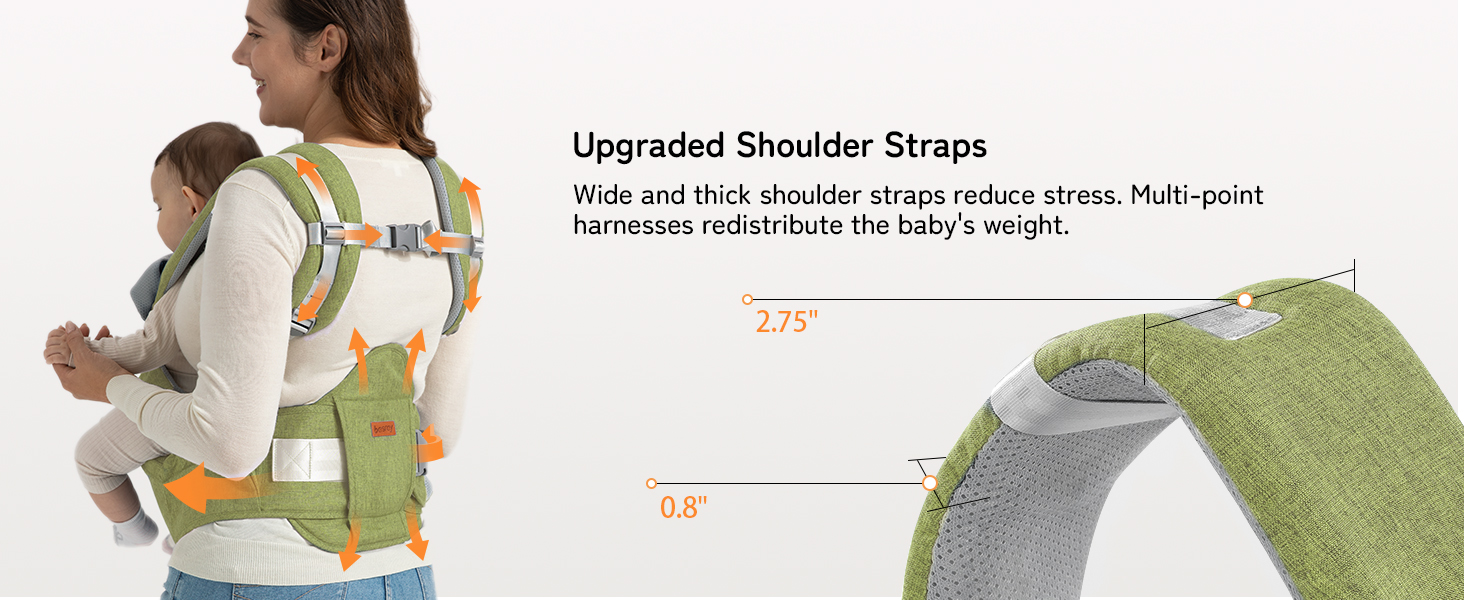 besrey Baby Carrier, Front Pack Wearing Carrier with Seat