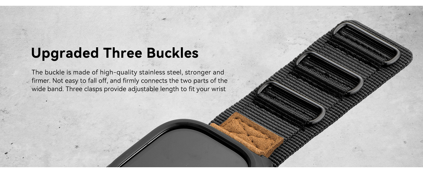 Rugged Velcro Apple Watch Band with  Case