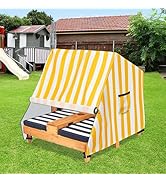 Sobana Kids Outdoor Chaise Lounge Cover for Wooden Double Chaise Lounge,Waterproof Patio Furnitur...