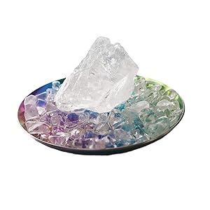 送料無料　綺麗な水晶原石　置物 Amazon.co.jp: RELIGHT 天然石 水晶 原石 さざれ 浄化 3点セット