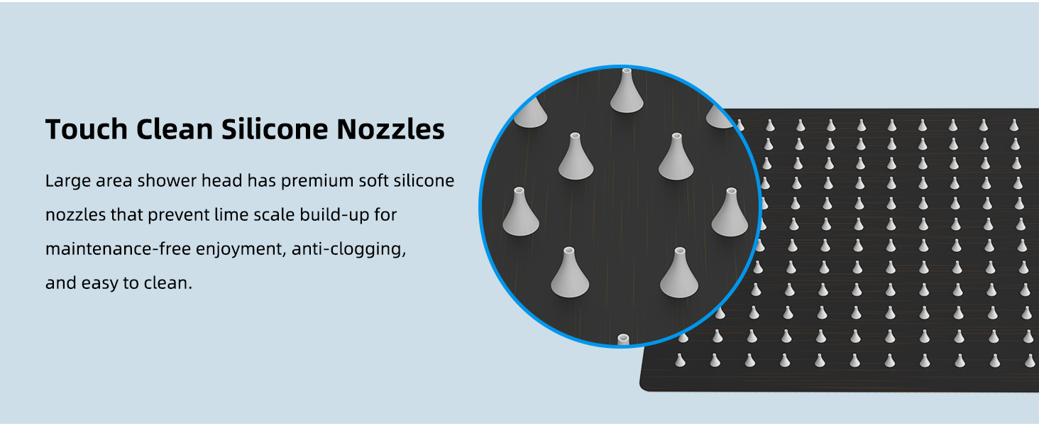 rainfall shower head