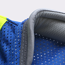 jksafety hi-vis reflective safety vest mesh fabric cushion collar blue