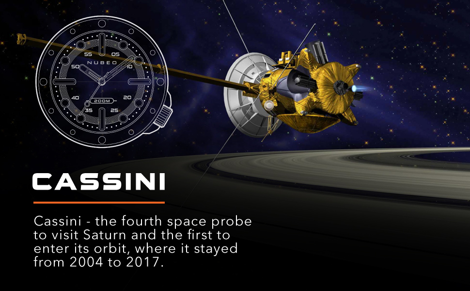 Nubeo Reloj automático de esqueleto Sapce Cassini de 50 mm para hombre con correa de silicona NB-6058, Ártico, Correa : Amazon.es: Moda