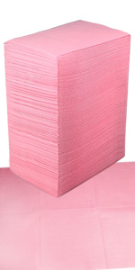 Disposable Dental Bibs pink