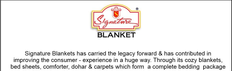 Signature blanket, Blankets, Bed Sheets, Dohar, Comforters, Fleece Blankets