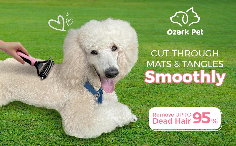 cut through mats & tangles smoothly