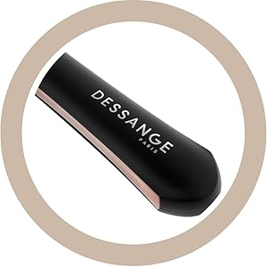 noir et or rose avec une forme élégante et allongée. Marqué « DESSANGE » sur le côté, peut-être un appareil de coiffure
