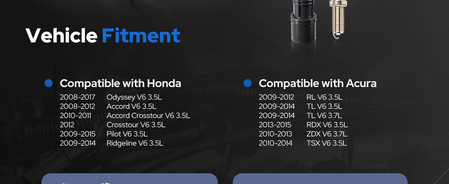 Ignition coils for UF603 UF624 C1624 178-8379 UF-624. Spark plugs replacement for 93175 LKR7DIX11S