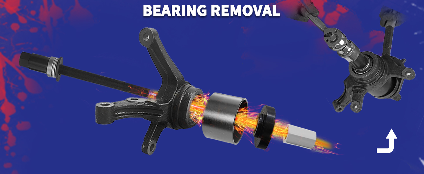 Bearing Press 19PCS Front Wheel Drive Bearing Removal Tool Wheel Bearing Press