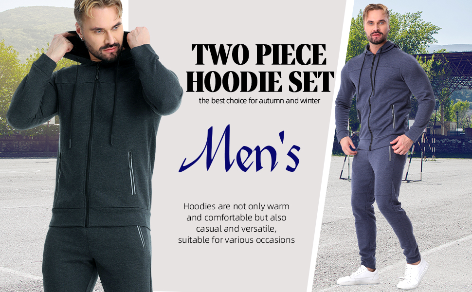 Mens 2 Piece Tracksuit
