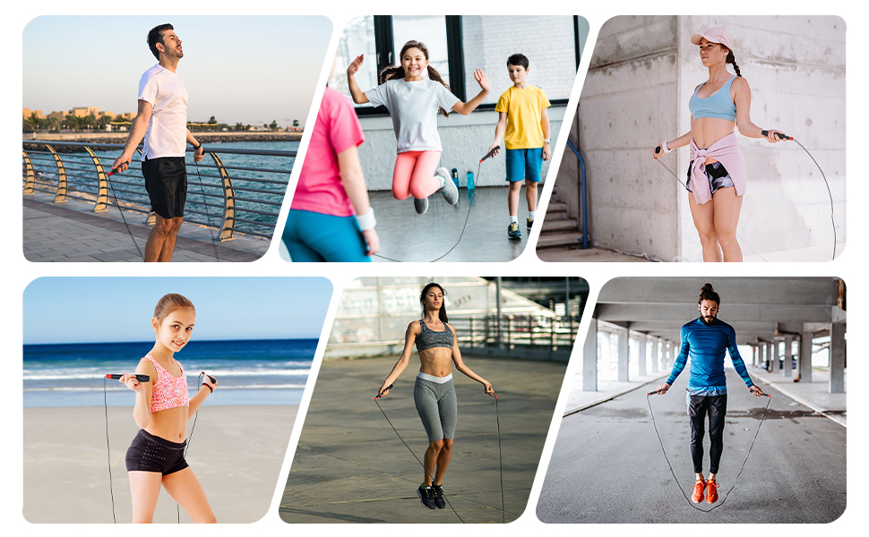 Speed Jump Rope Skipping - Blazing Fast Jumping Ropes - Endurance Workout for Boxing, MMA,