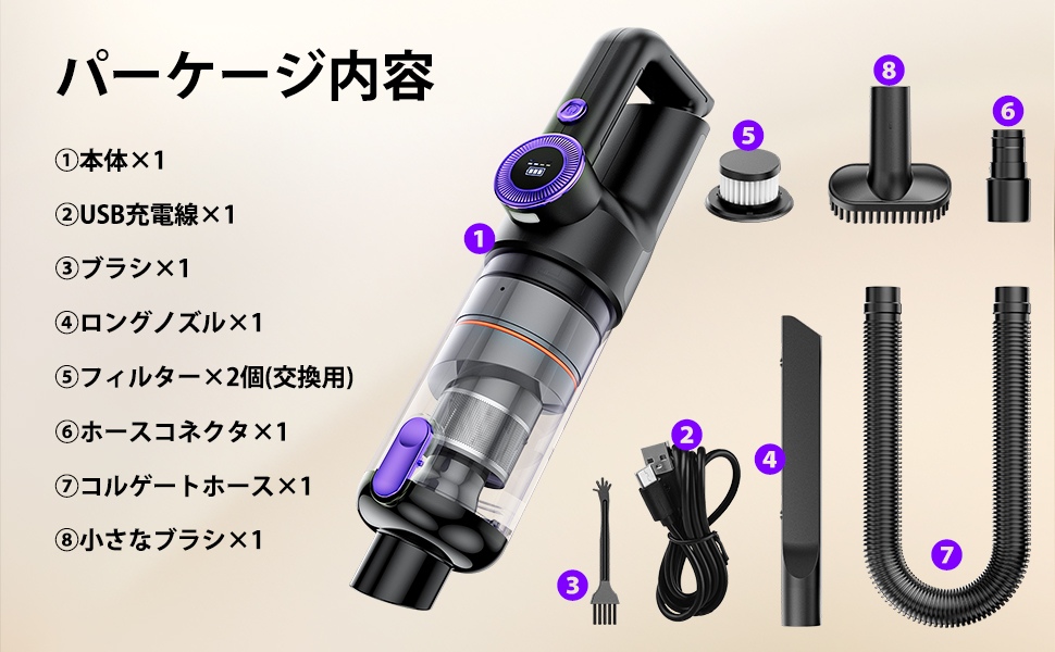 Amazon | 【最強モデル 19000PA強力吸引】ハンディクリーナー 車