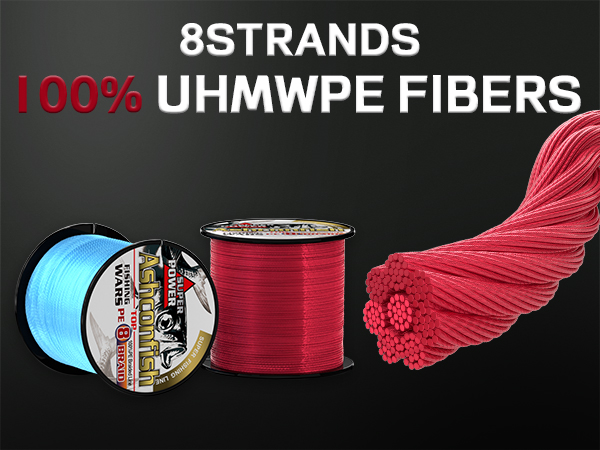 Amazon.com : Ashconfish Braided Fishing Line-8 Strands Super