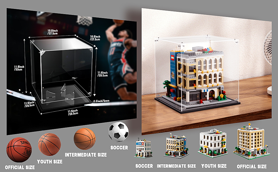 clear display box large display case display case box sanosy-clear-acrylic-display-basketball