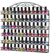 Home-it Nail Polish Rack Nail Polish Organizer Holds up to 102 Bottles Metal Frame, Unbreakable (...