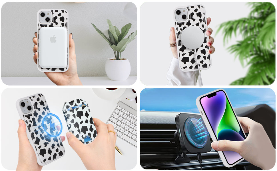 Capa de telefone magsafe carteira destacável