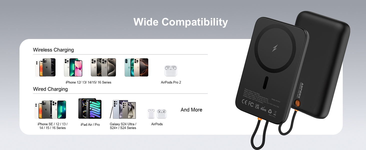 10000mah magsafe power bank