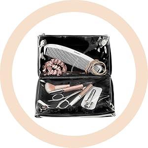 Trousse de voyage noire 2 compartiments - dessange