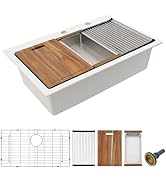 33 Granite Composite Kitchen Sink - Fulorni 33