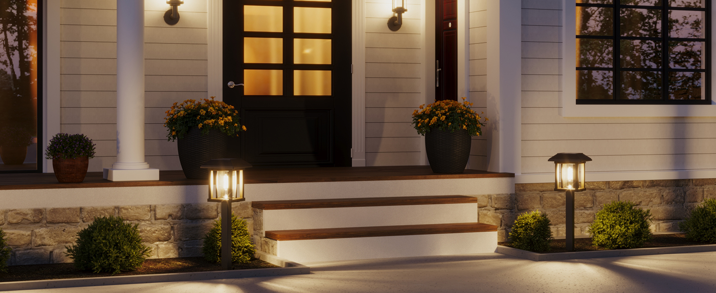 solar pathway lights outdoor waterproof