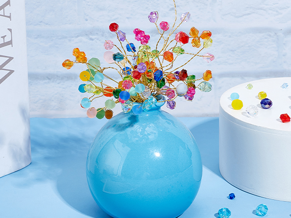 faceted crystal beads