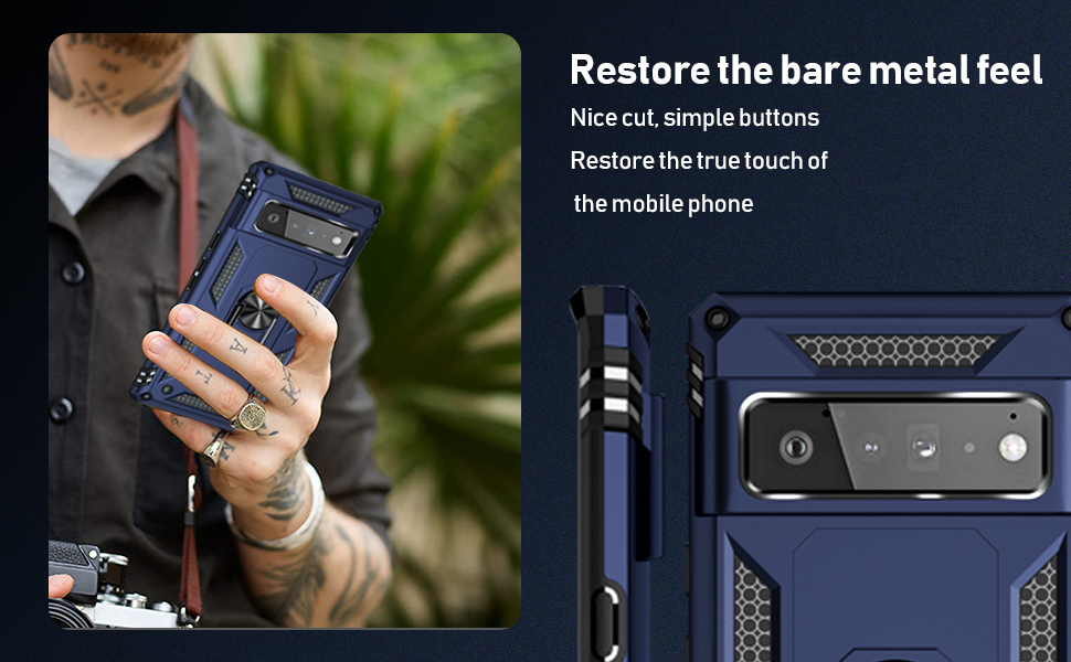 ZOEII for Google Pixel 7A Case for Pixel 7A Phone Case,with Built in Stand,Heavy