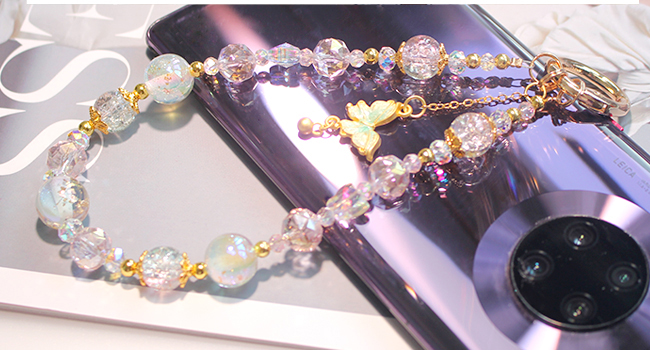 crystal cell phone charms