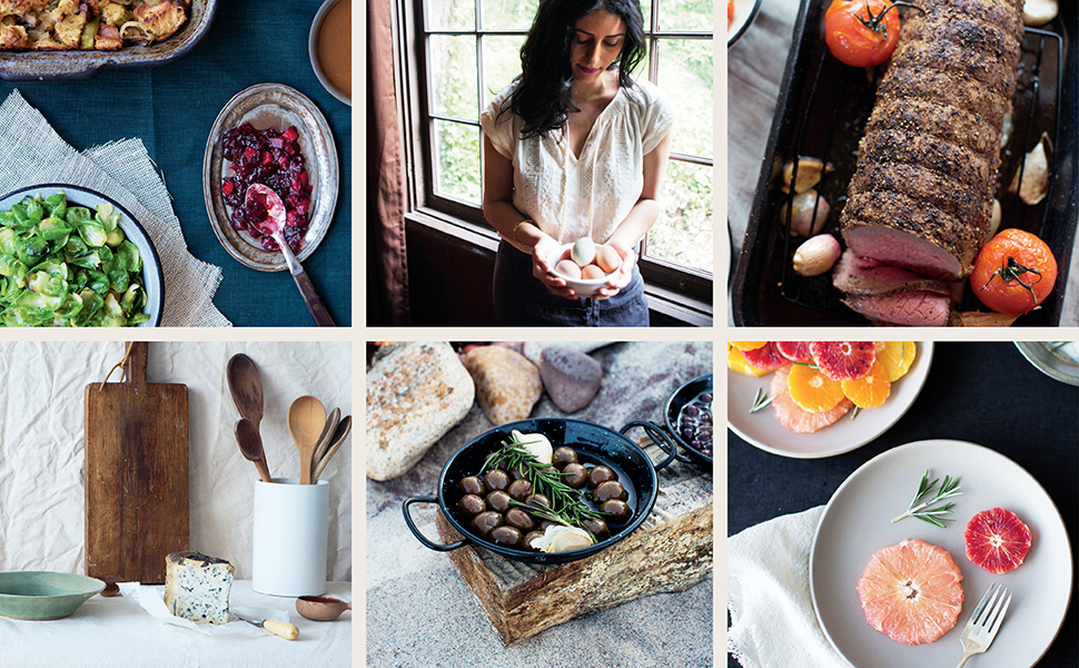 various photos of foods