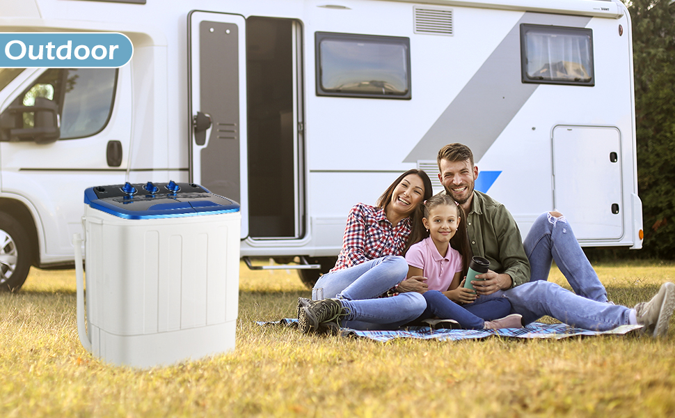 Tiktun Portable Washer and Dryer Combo XPB361288SBBlue