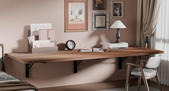 Wall-Mounted Folding Computer Table