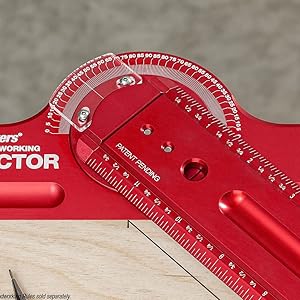 woodpeckers protractor tsquare head addon for woodworking rule