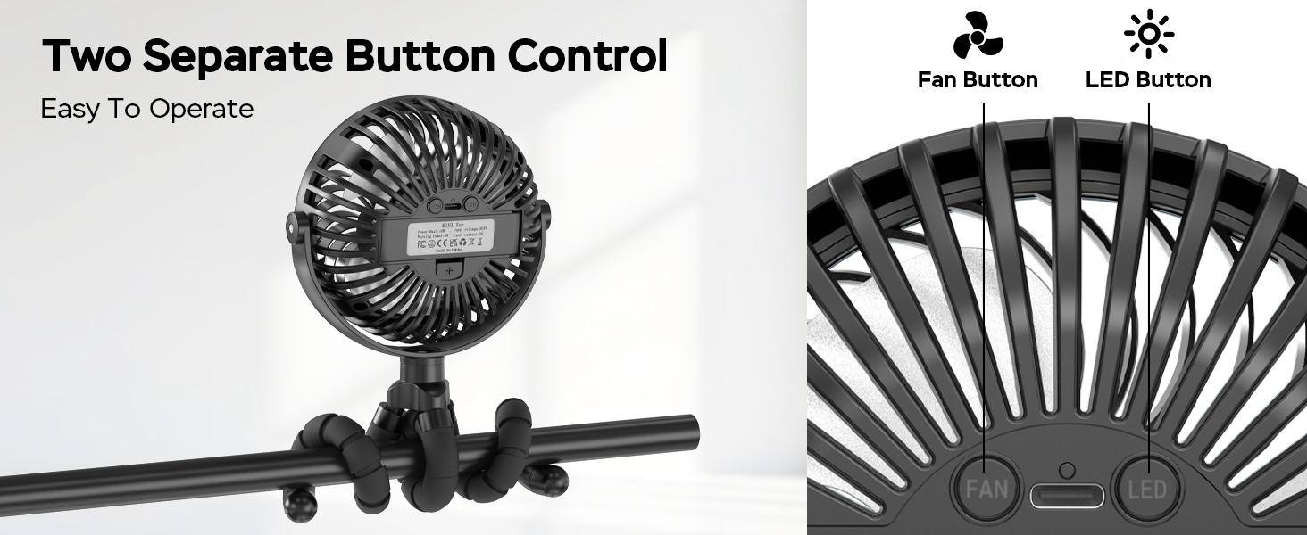 battery operated fan for stroller