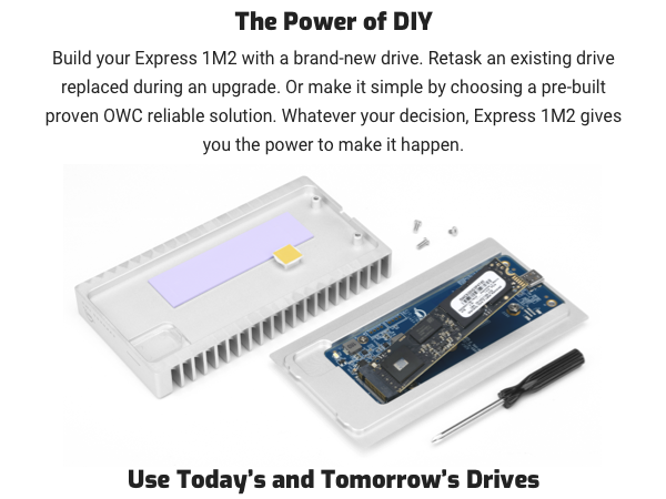 外付けハードディスク・ドライブ OWC Express 1M2 2TB SSD OWC Express 1M2 – ポータブルNVMe USB4 SSD | OWC Asia