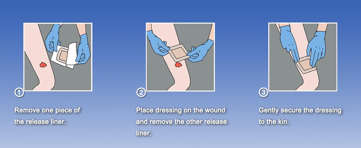 silicone foam dressing 4x4 bandages wound care products large bandages for wounds band aid