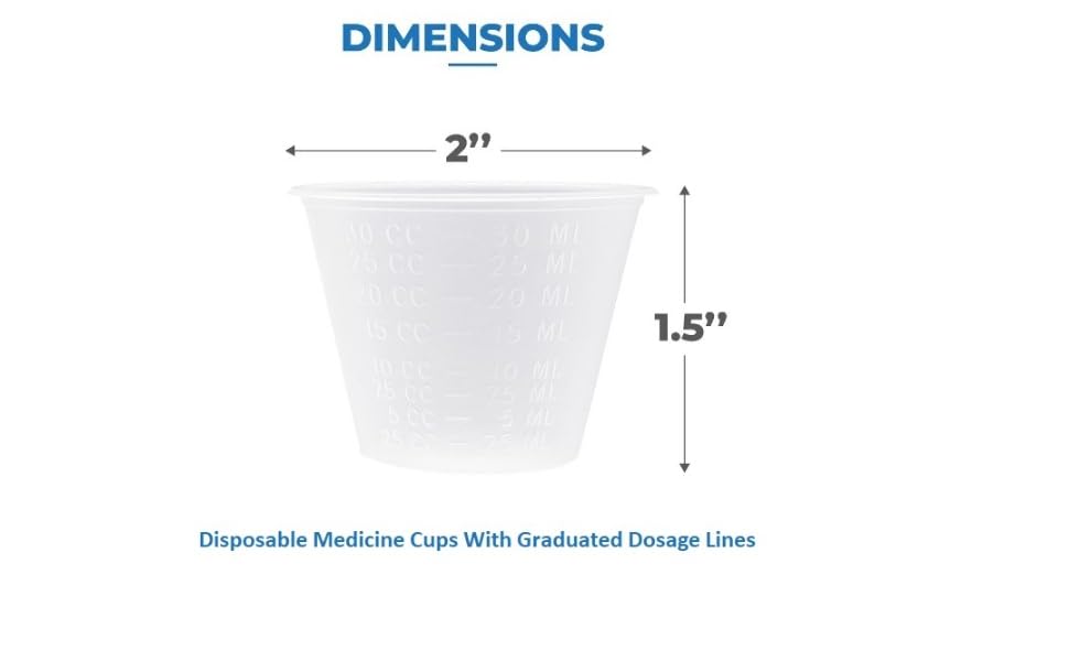 Pruvade 5000 Pack 1oz Disposable Medicine Cups with