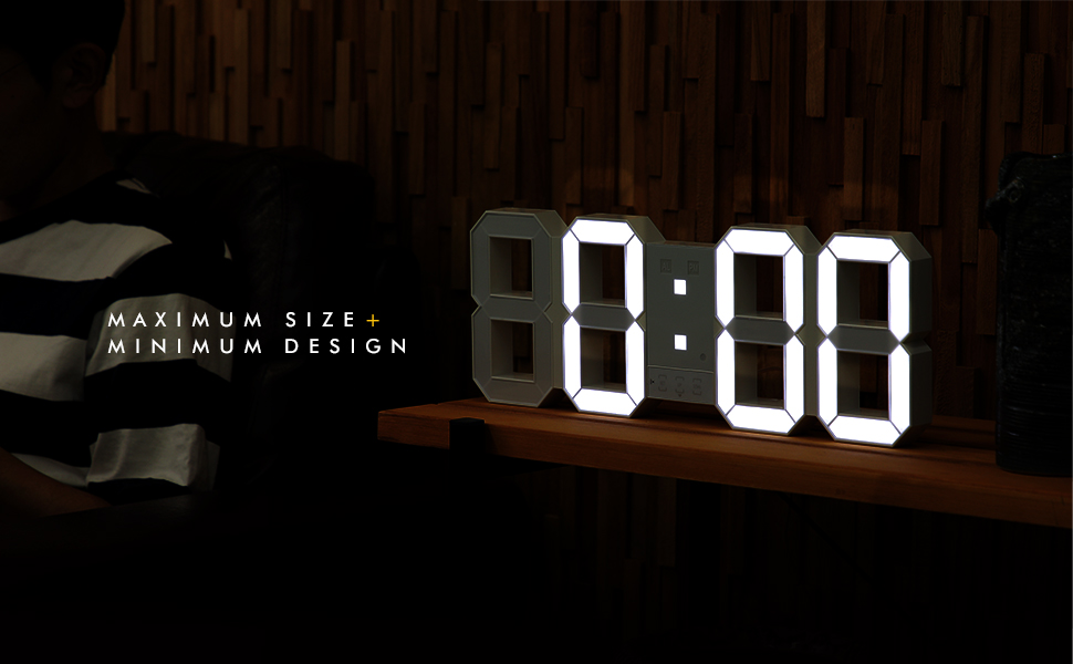 ビッグ掛け時計　置時計　大きい Amazon.co.jp: デジタル掛け時計 TriClock BIG トリクロック