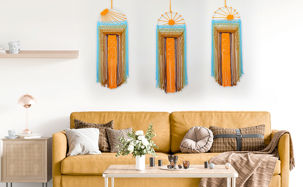 Macrame tapestry ♡BIGsize　サンセット　オーダー注文にて Macrame tapestry ♡BIGsize サンセット オーダー注文にて