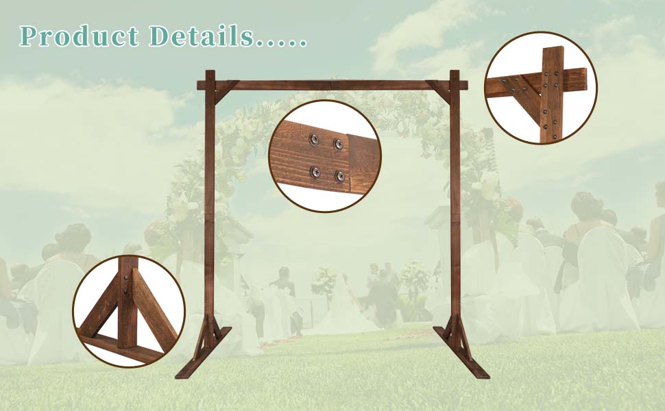 hexagon wedding arch